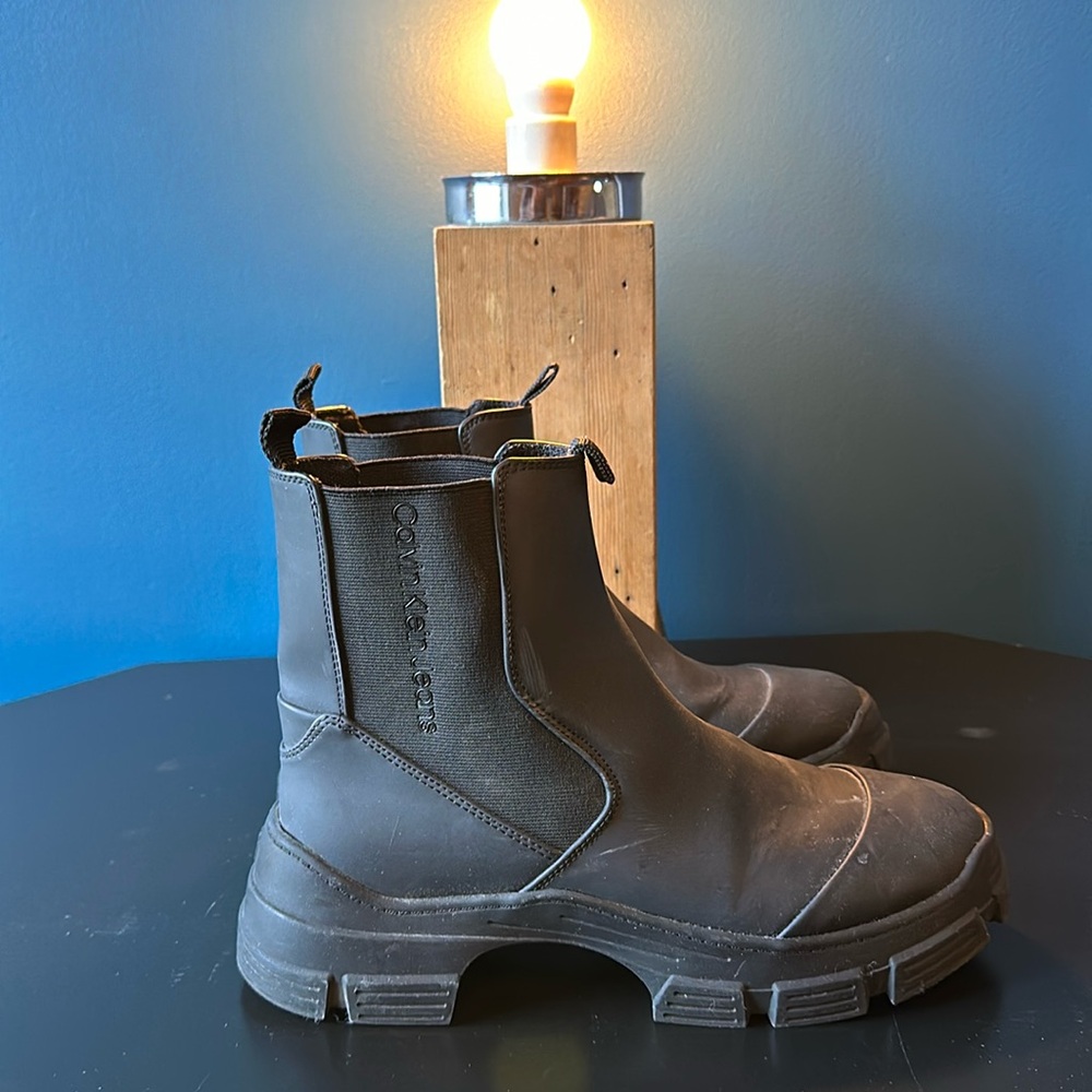 Calvin Klein Moto Rain Boot